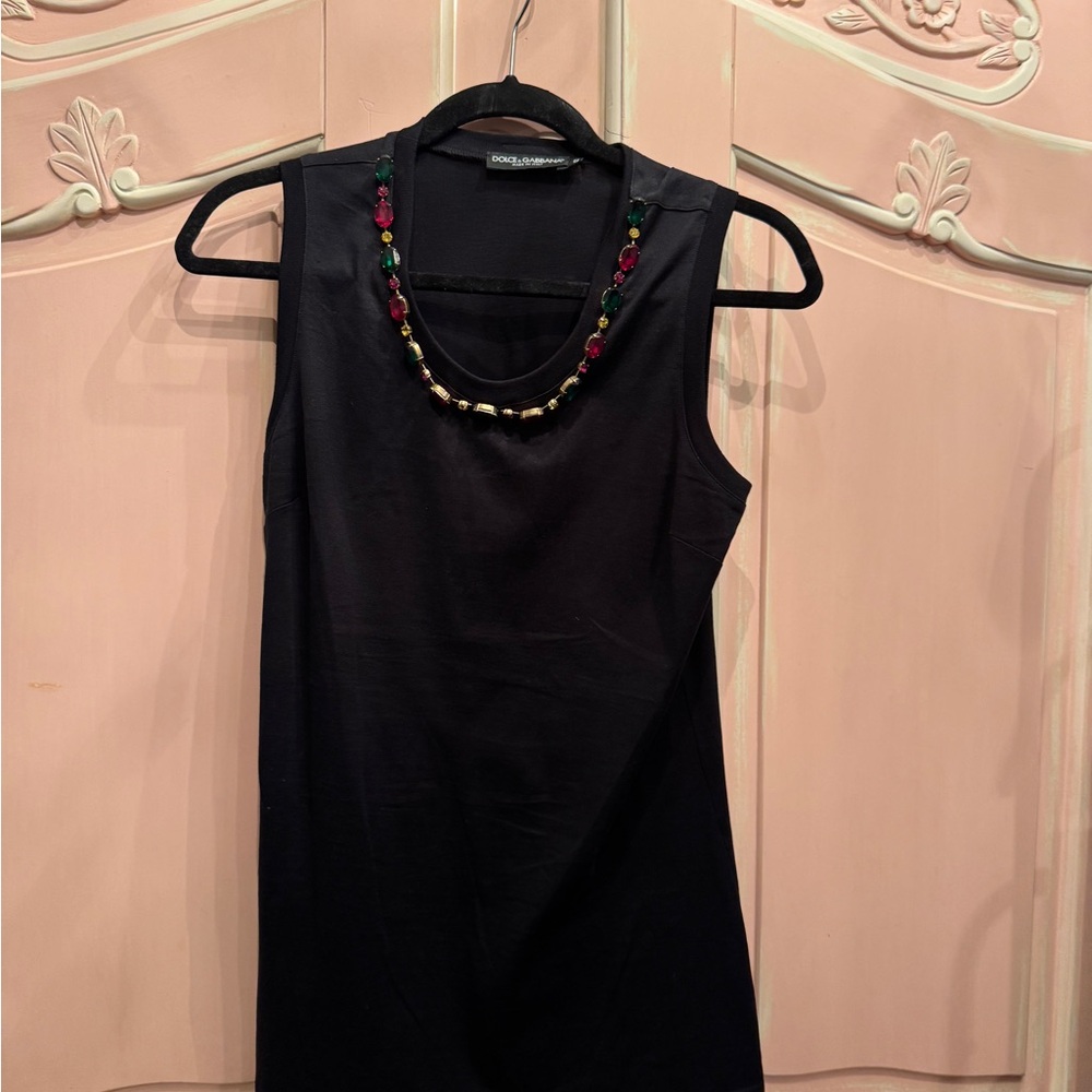 DOLCE & GABBANA Bijou Necklace Zine Sleeveless Top